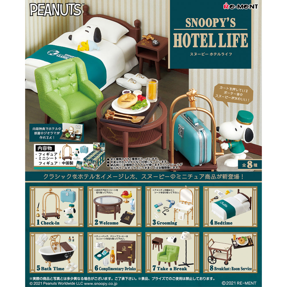 【現貨】Snoopy's Hotel Life (商品以每8盒(原箱)為單位下單)