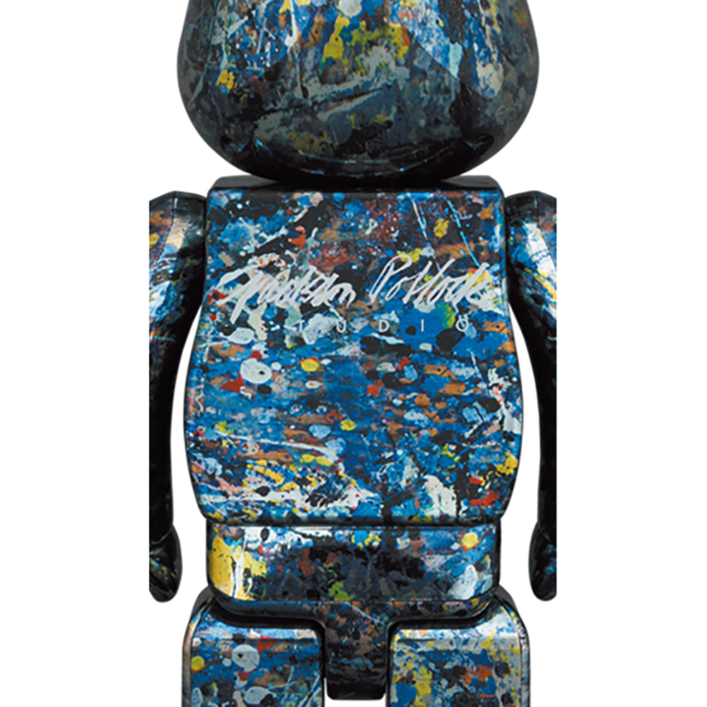 【現貨】BE@RBRICK Jackson Pollock Studio CHROME Ver.100% & 400%