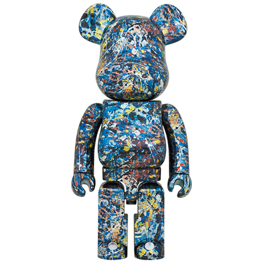 【現貨】BE@RBRICK Jackson Pollock Studio CHROME Ver.1000%