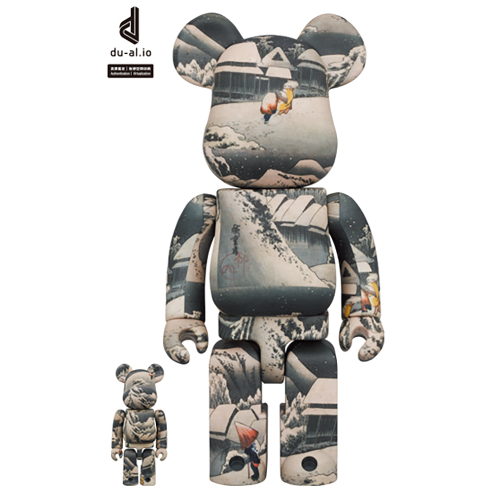 東京国立博物館 BE@RBRICK 歌川広重「東海道五十三次」蒲原 100% & 400%