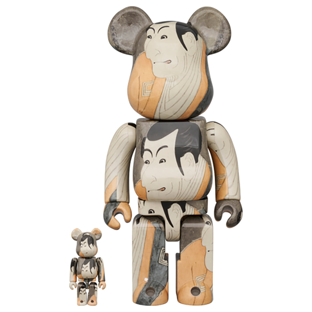 BE@RBRICK Boston Museum 東洲斎写楽「市川鰕蔵の竹村定之進」100% & 400%