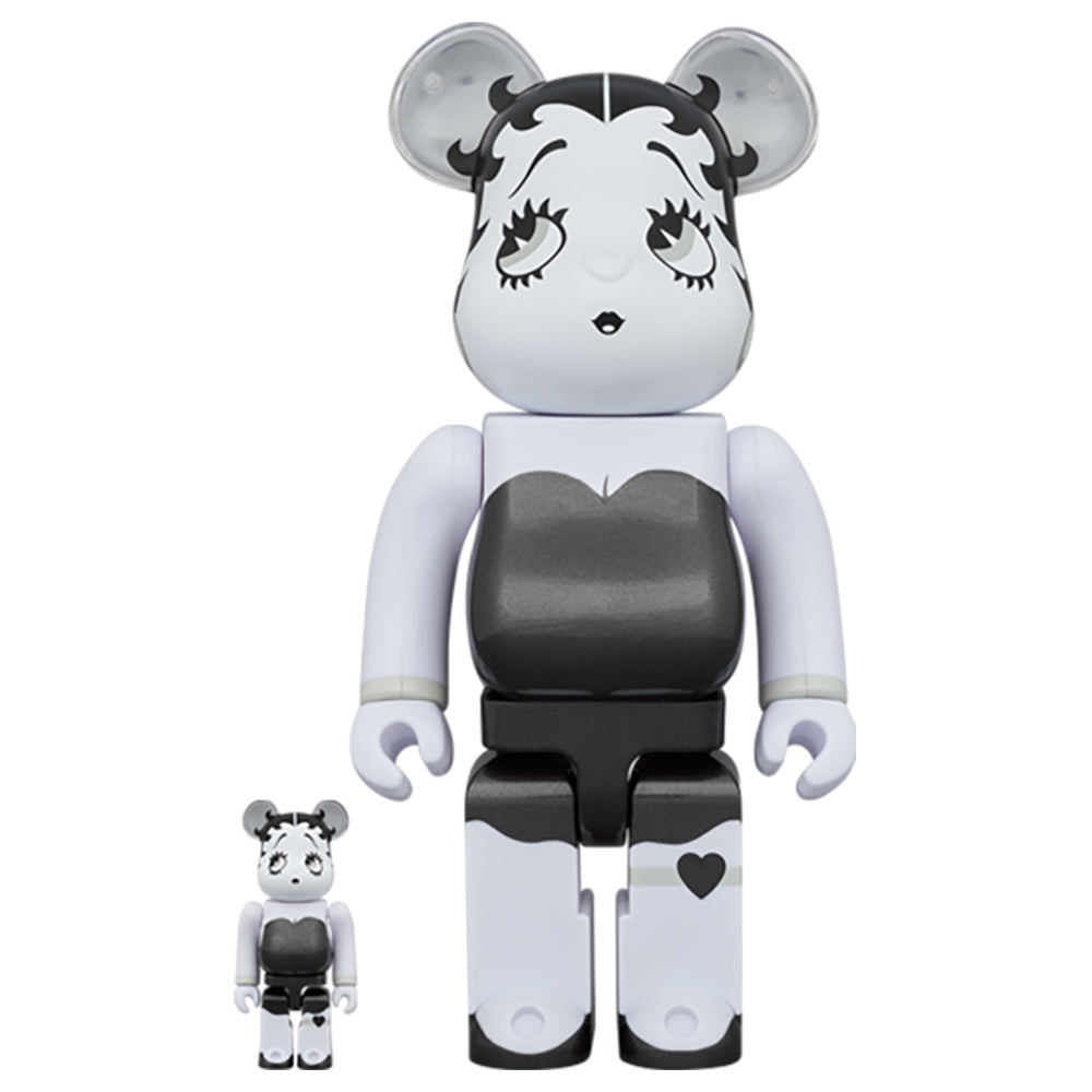 BE@RBRICK Betty Boop(TM) BLACK & WHITE Ver. 100% & 400%