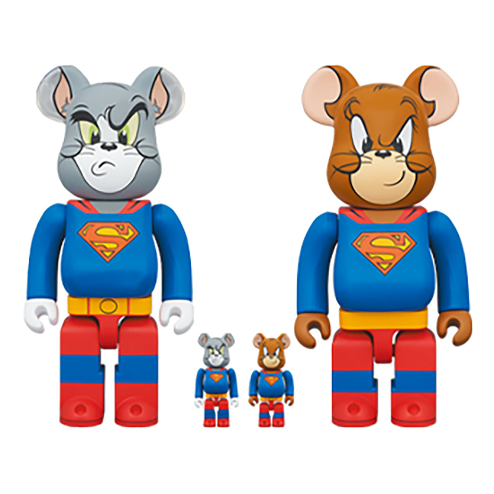 BE@RBRICK TOM & JERRY as SUPERMAN 100% & 400%