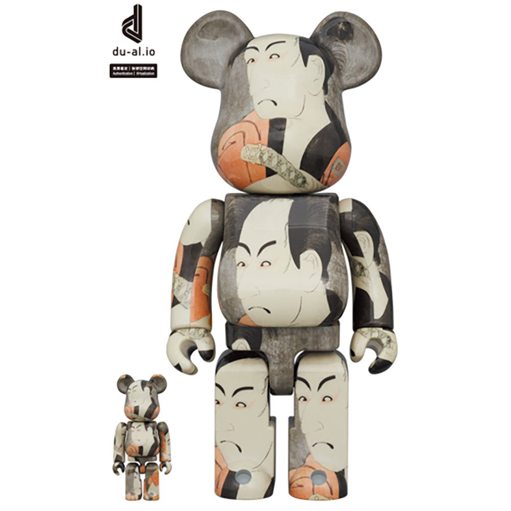 BE@RBRICK BostonMuseum Toshusai Sharaku「市川男女蔵の奴一平」100%&400%