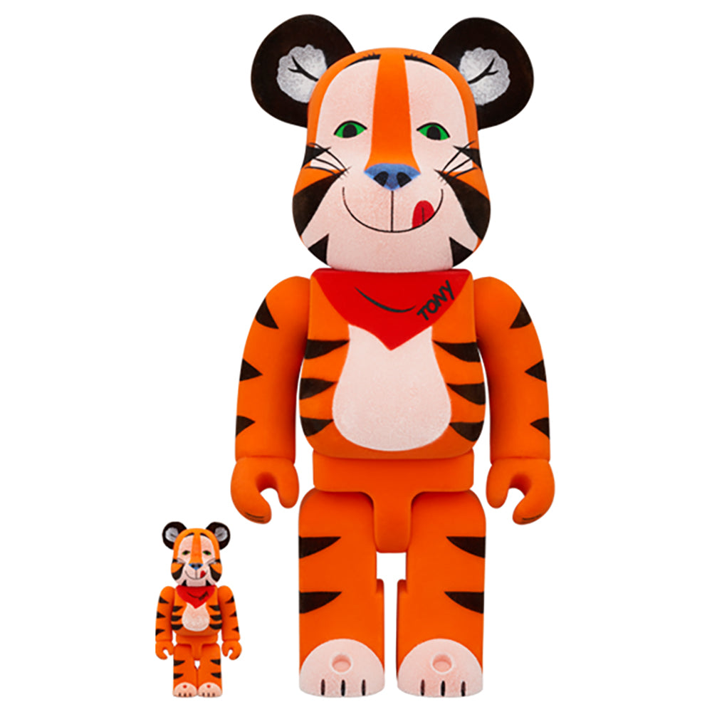 BE@RBRICK TONY THE TIGER VINTAGE FLOCKY Ver.100% & 400%
