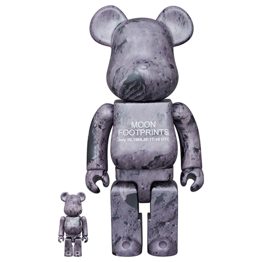 BE@RBRICK MOON FOOTPRINTS 100% & 400%