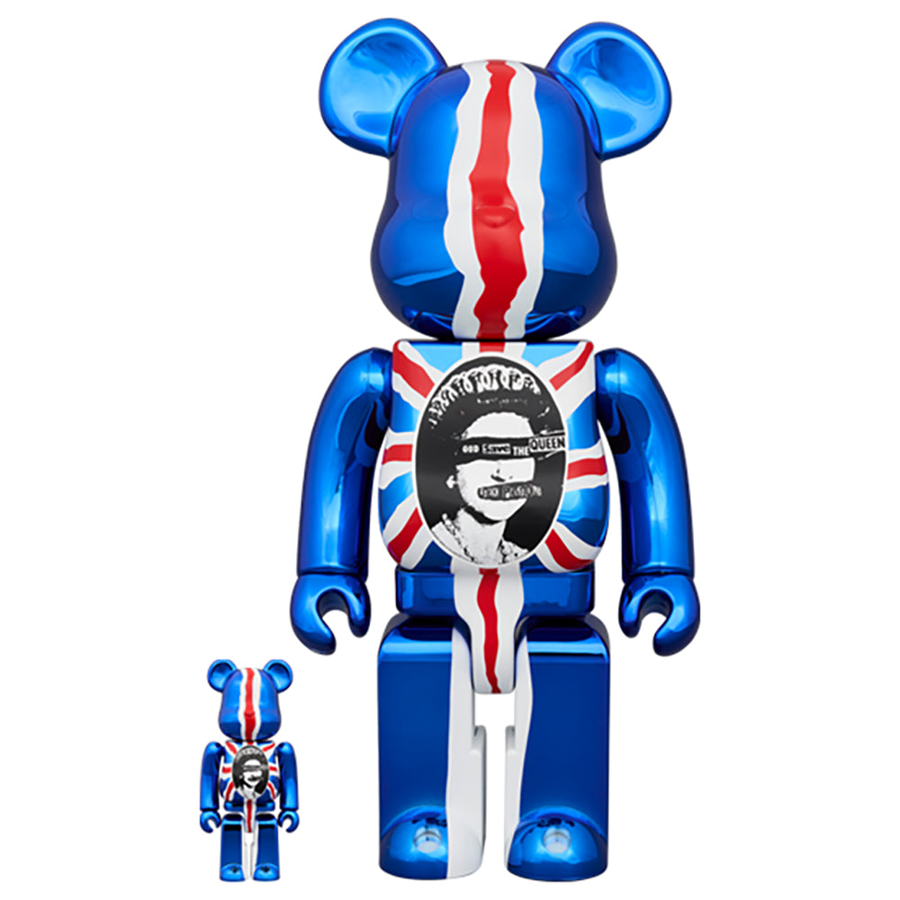 BE@RBRICK SexPistols "God Save The Queen"ChromeVer.100%&400%