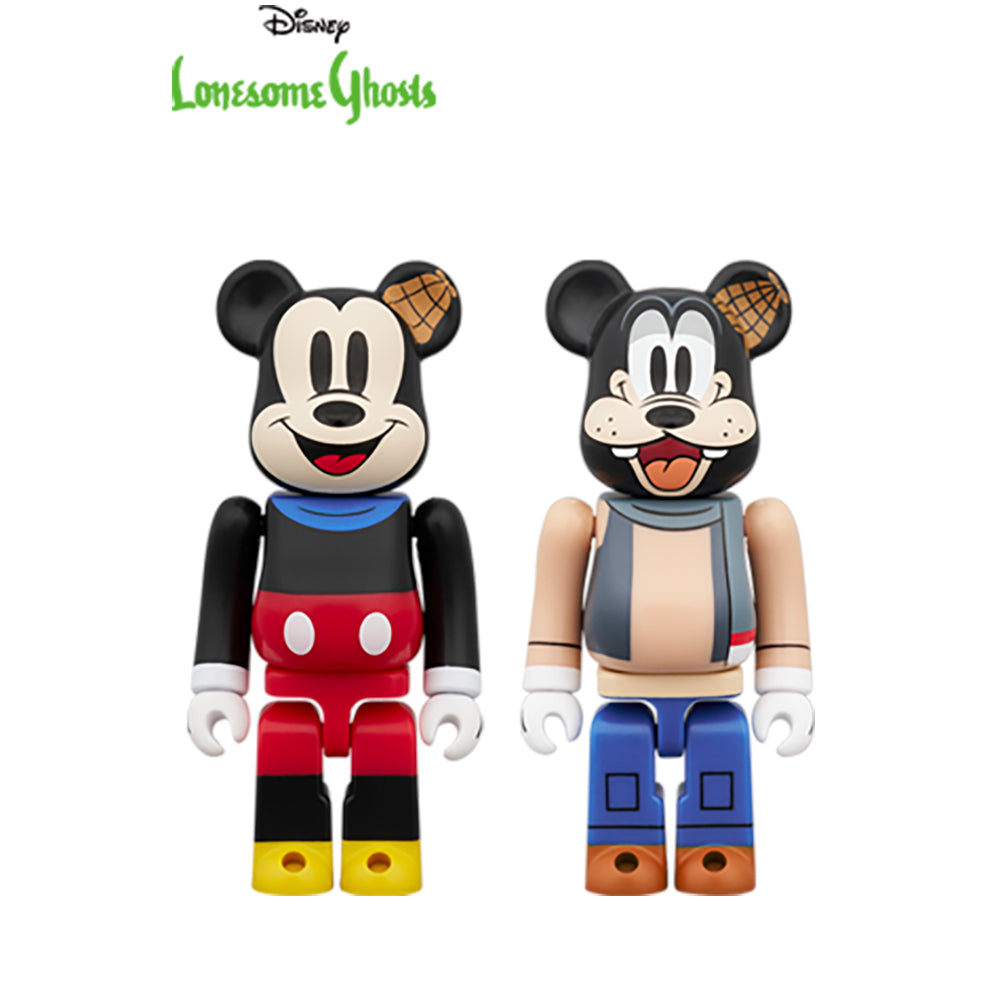 BE@RBRICK MICKEY MOUSE & GOOFY(Lonesome Ghosts Ver.)2PCS SET