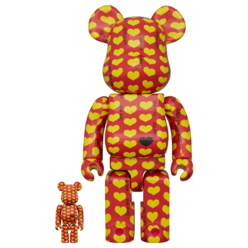 BE@RBRICK Yellow Heart Reverse Ver. 100% & 400%