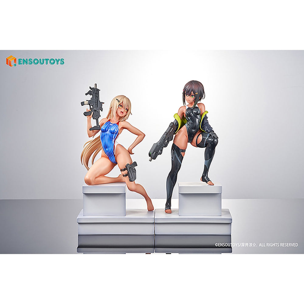 《ARMS NOTE》 游泳部的部長與學妹套裝組合 (1/7比例模型)