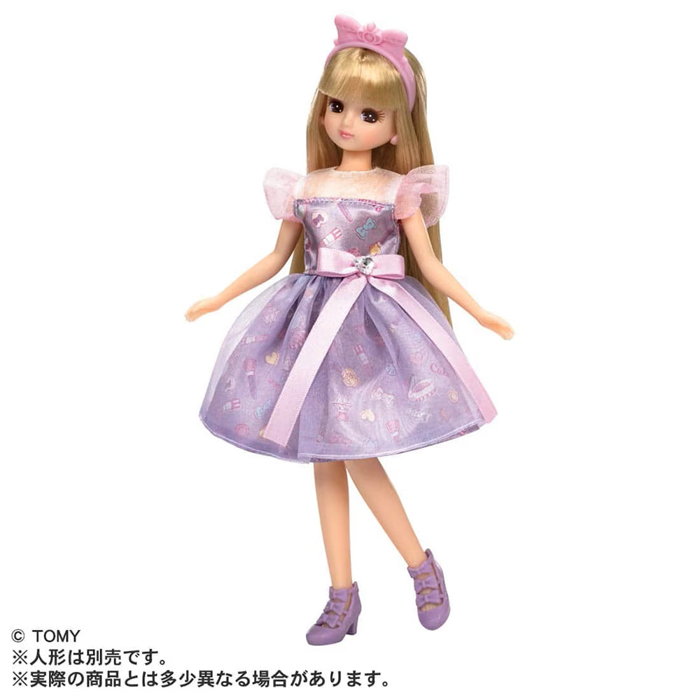 【現貨】Licca Dress LW-03 My First Dress Cosmetic Purple