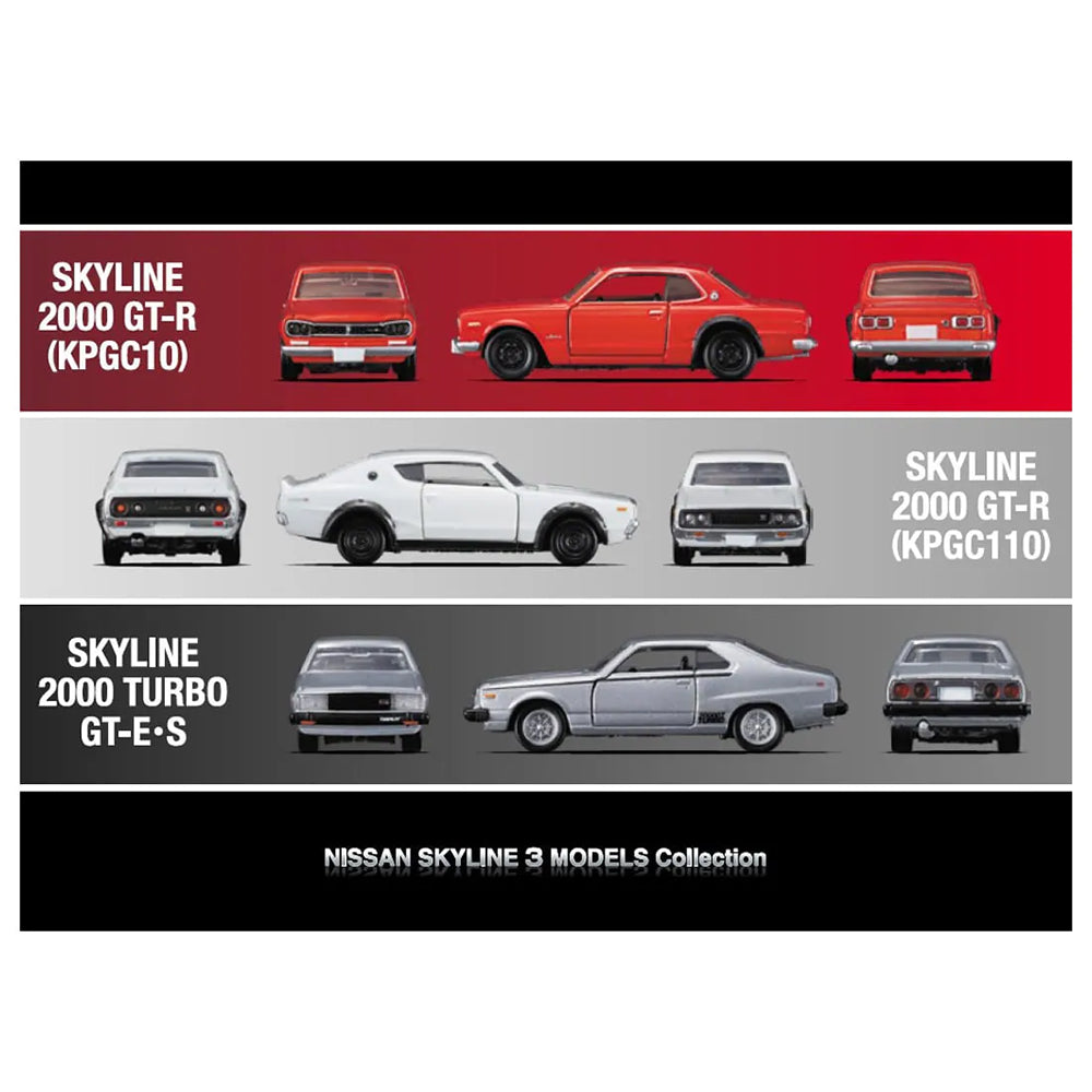 【現貨】Tomica-Premium Nissan Skyline 3 Models Collection