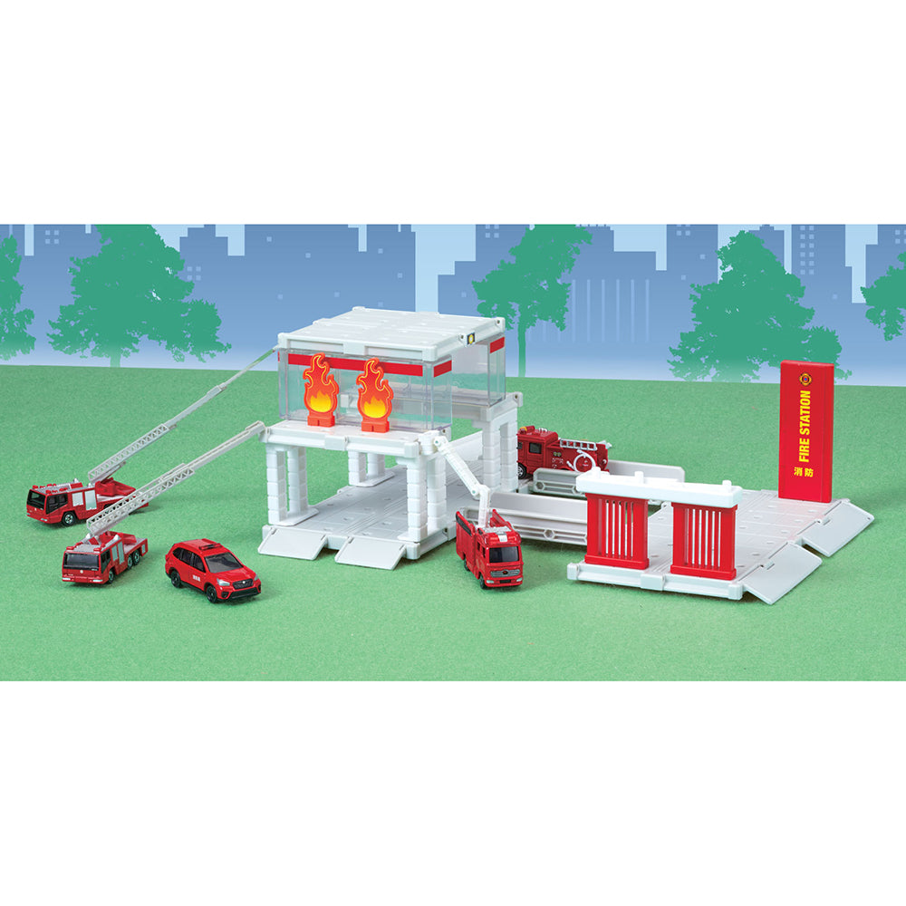 【現貨】Tomica World Tomica Fire Fighter Station