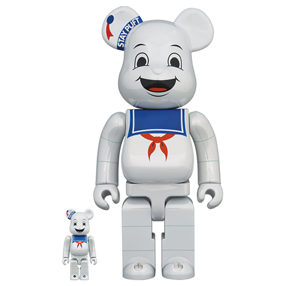【現貨】BE@RBRICK STAY PUFT MARSHMALLOW MAN WHITE CHROME Ver. 100% & 400% (⭐限定激減優惠⭐)