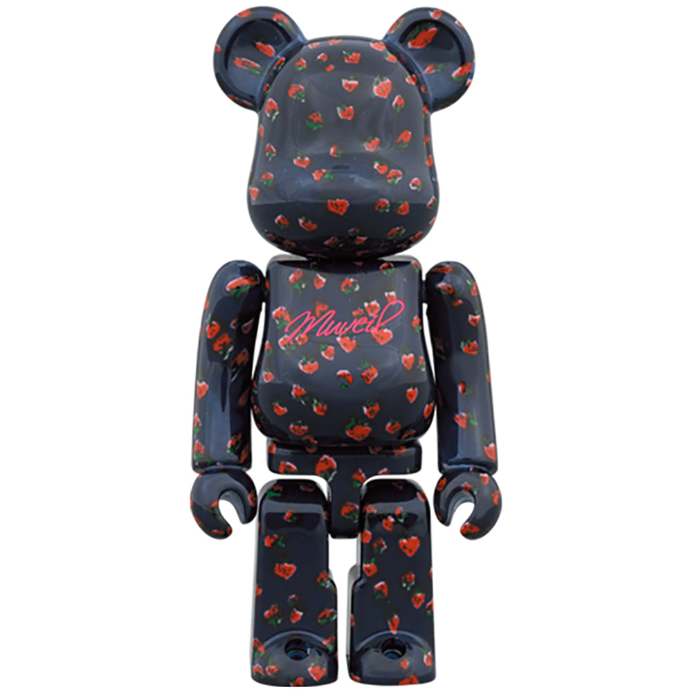 【現貨】BE@RBRICK MUVEIL "Strawberry Pattern" 100% & 400%