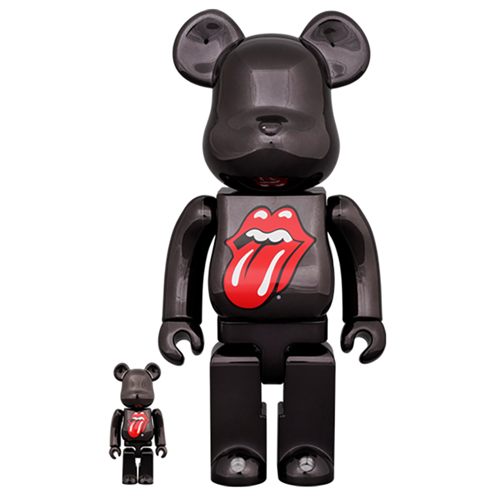 【現貨】BE@RBRICK The Rolling Stones L&T BLACK CRM Ver 100%&400% (⭐限定激減優惠⭐)
