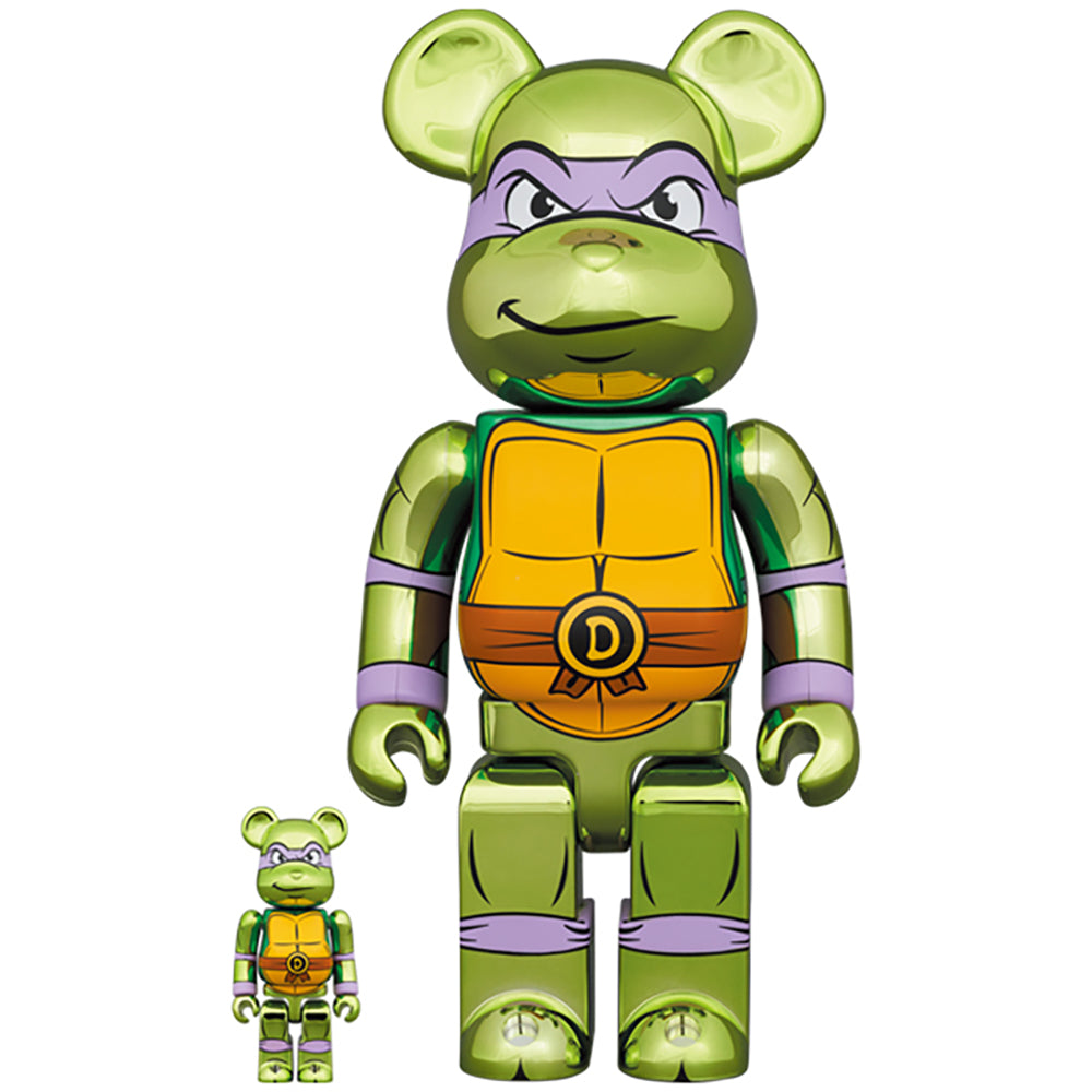 BE@RBRICK DONATELLO CHROME Ver. 100% & 400%