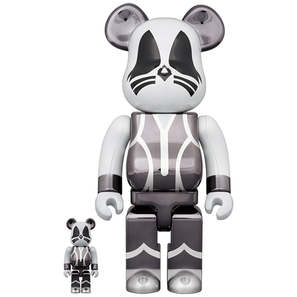 BE@RBRICK KISS CATMAN CHROME Ver.100% & 400%