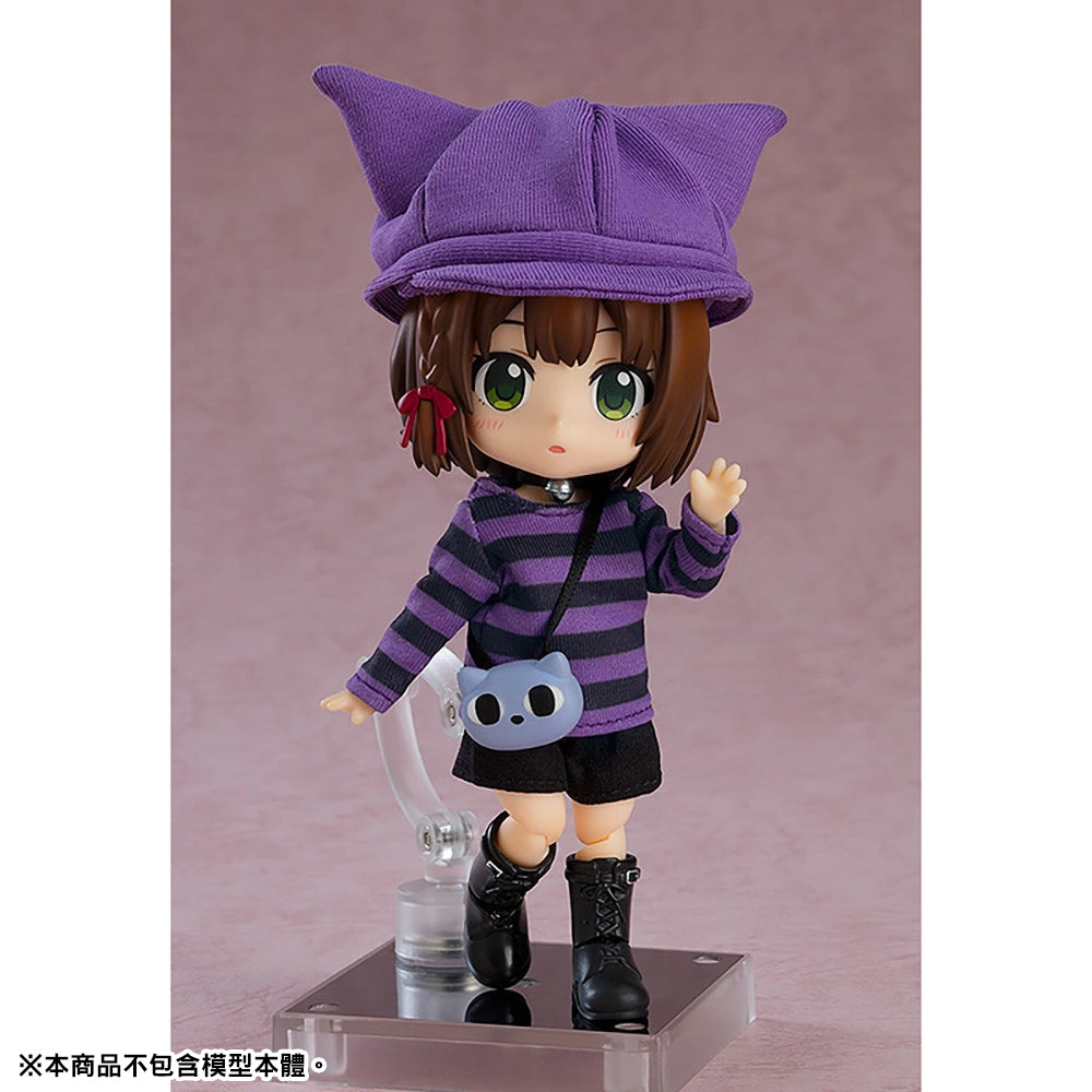 黏土娃 服裝套組 喵咪穿搭(紫色)