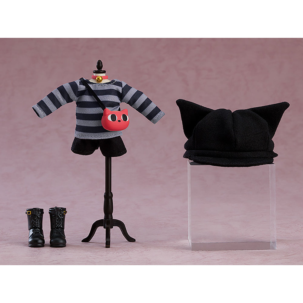 黏土娃 服裝套組 喵咪穿搭(灰色)