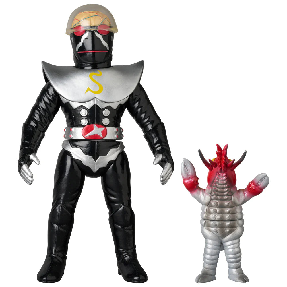 SOFUBI Silver Hakaider (New color ver.) + Mini Silver Shrimp