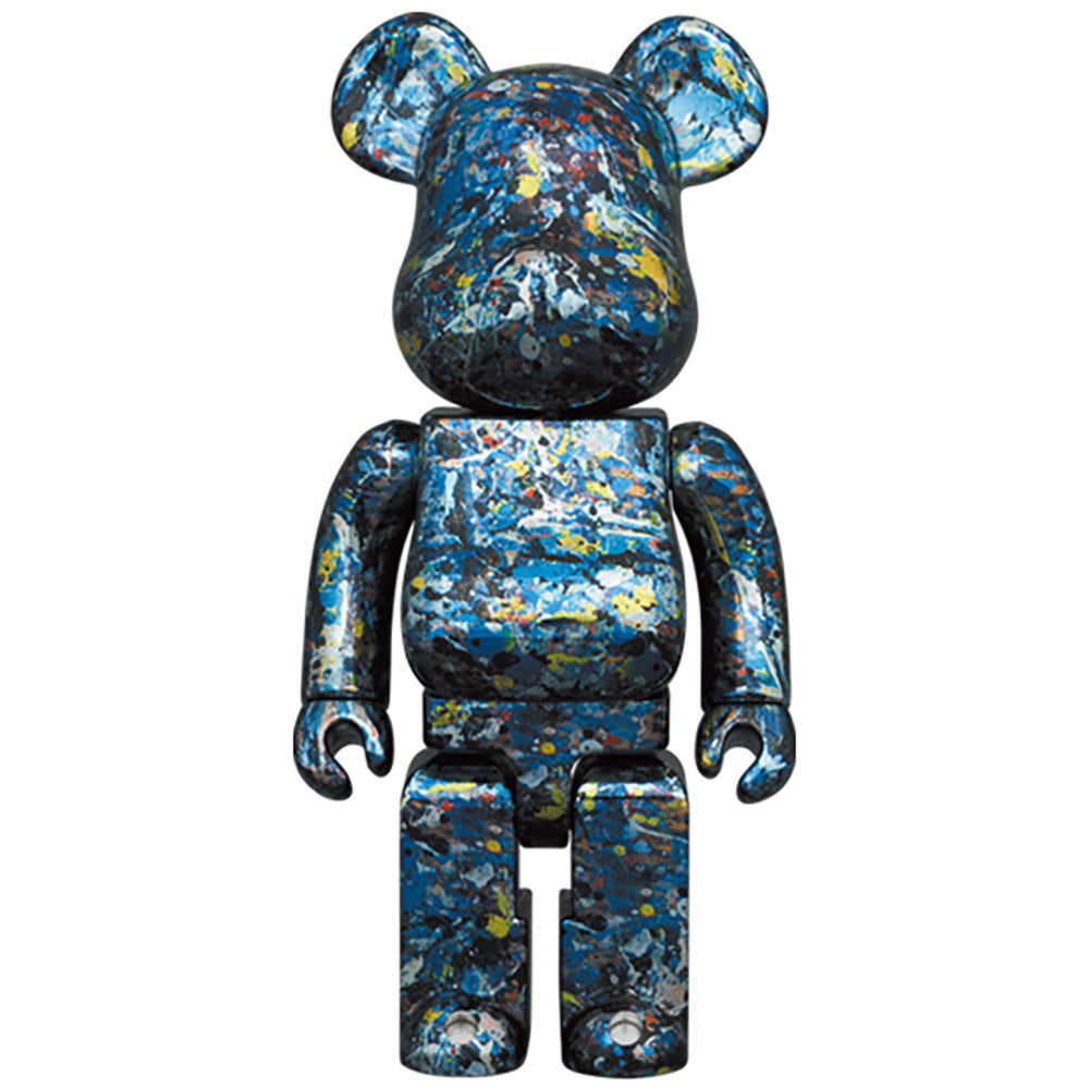 【現貨】BE@RBRICK Jackson Pollock Studio CHROME Ver.100％ & 400％