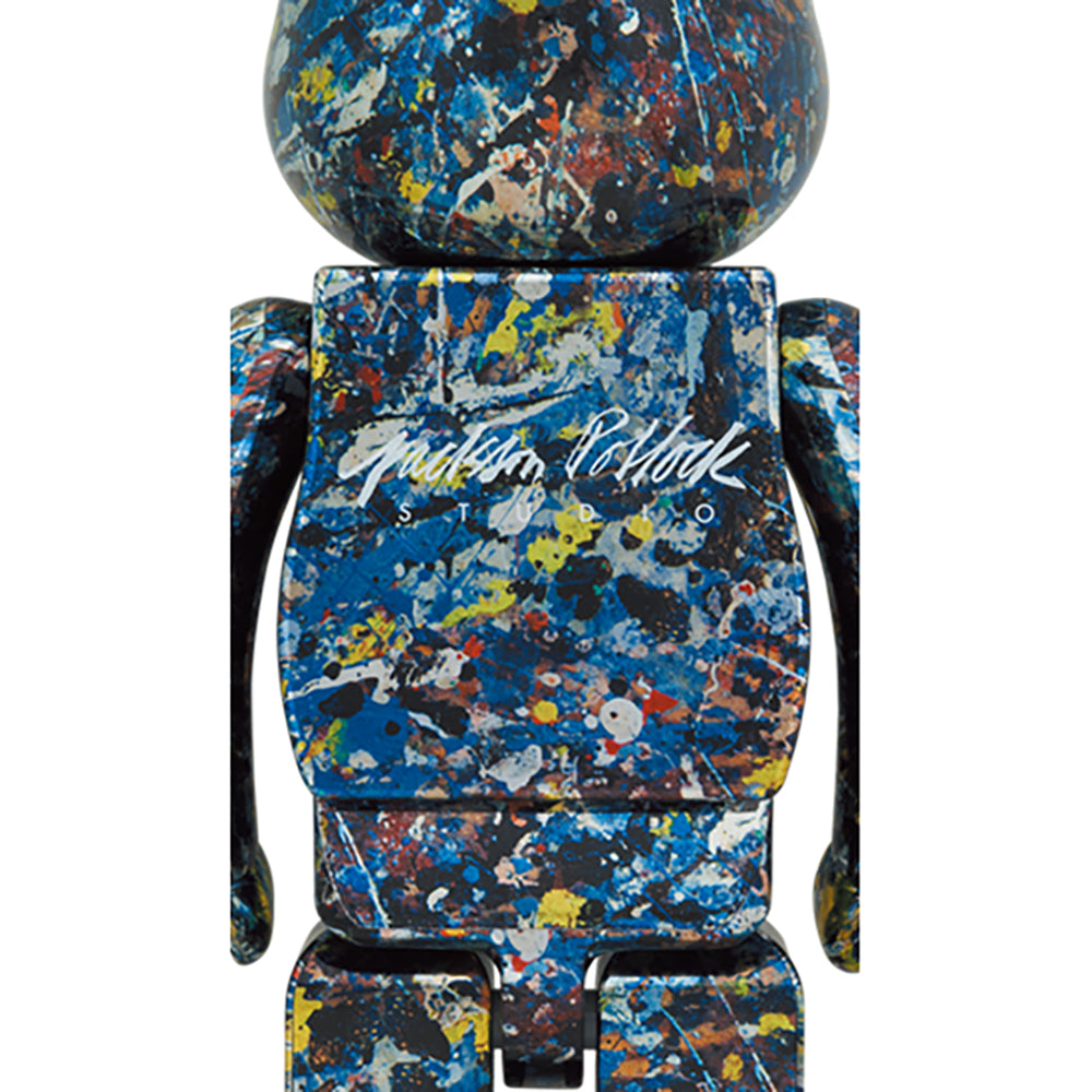【現貨】BE@RBRICK Jackson Pollock Studio CHROME Ver.1000％