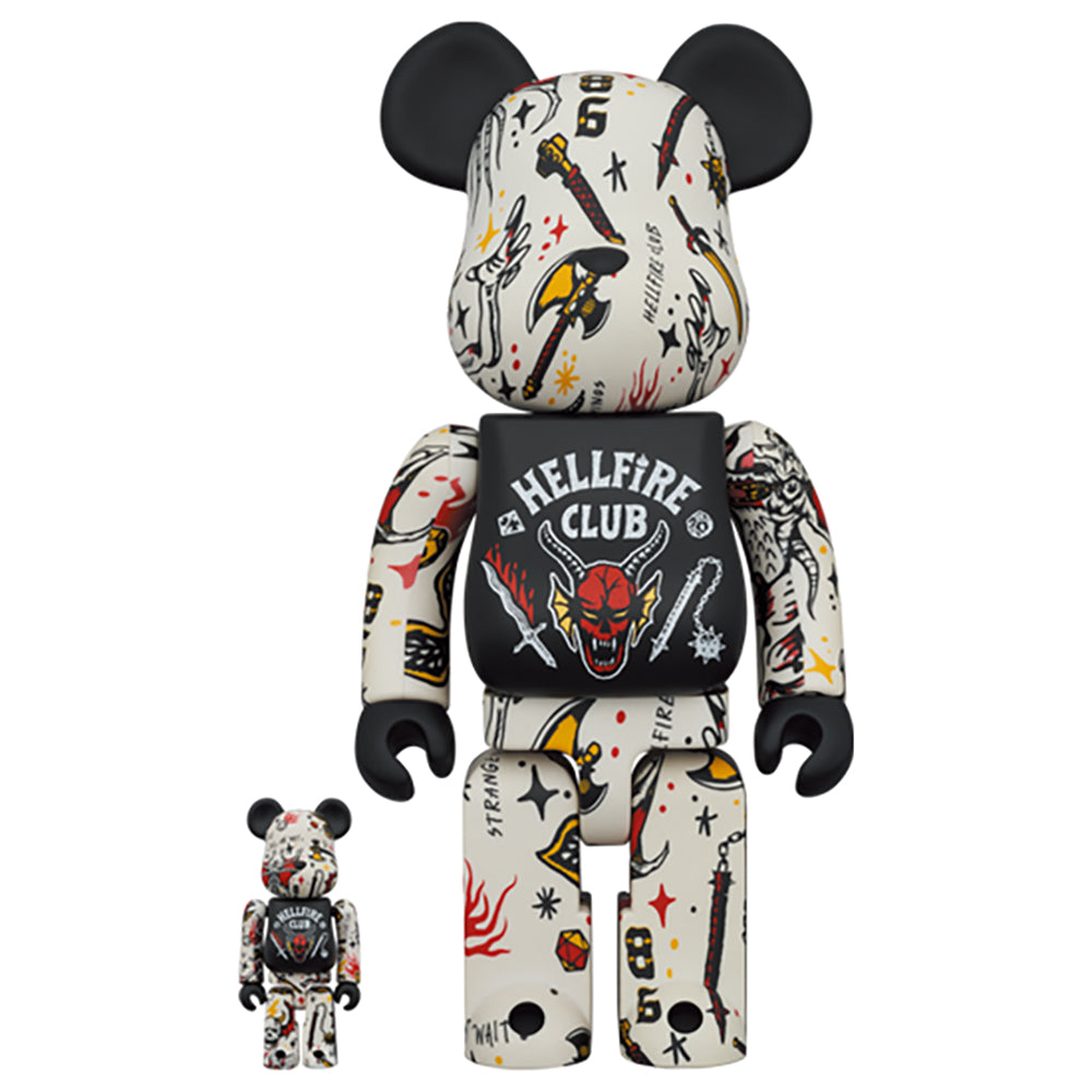 BE@RBRICK Stranger Things Hellfire Club 100％ & 400％