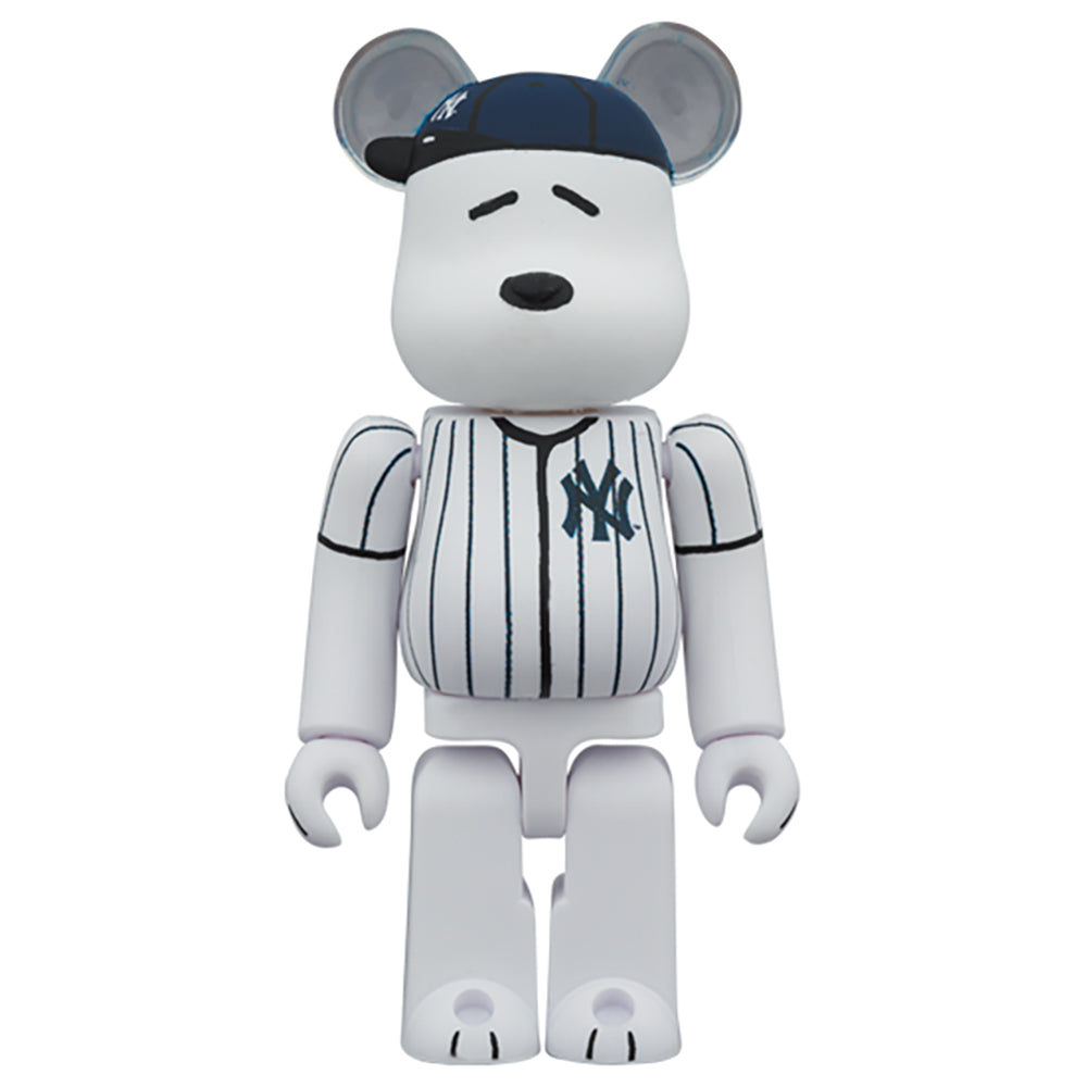 【現貨】MLB × PEANUTS BE@RBRICK SNOOPY (NEW YORK YANKEES) 100％&400％