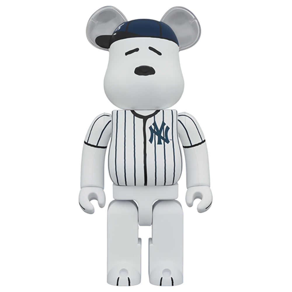 【現貨】MLB × PEANUTS BE@RBRICK SNOOPY (NEW YORK YANKEES) 100％&400％