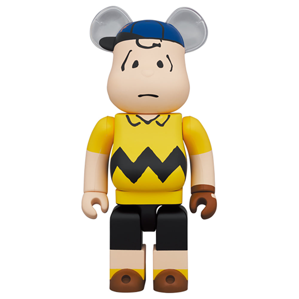 【現貨】MLB × PEANUTS BE@RBRICK Charlie Brown (NEW YORK METS) 100％&400％