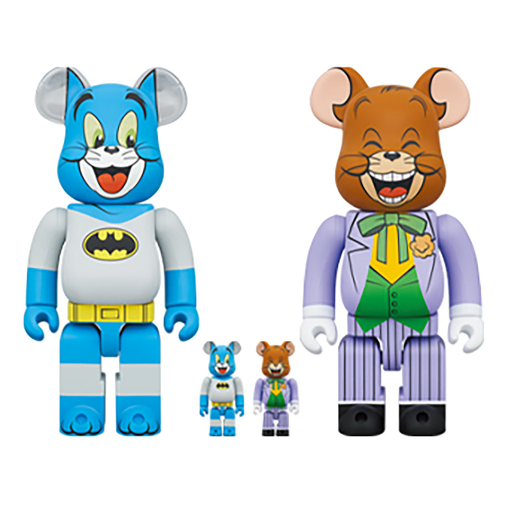 BE@RBRICK TOM as BATMAN & JERRY as THE JOKER 100％ & 400％