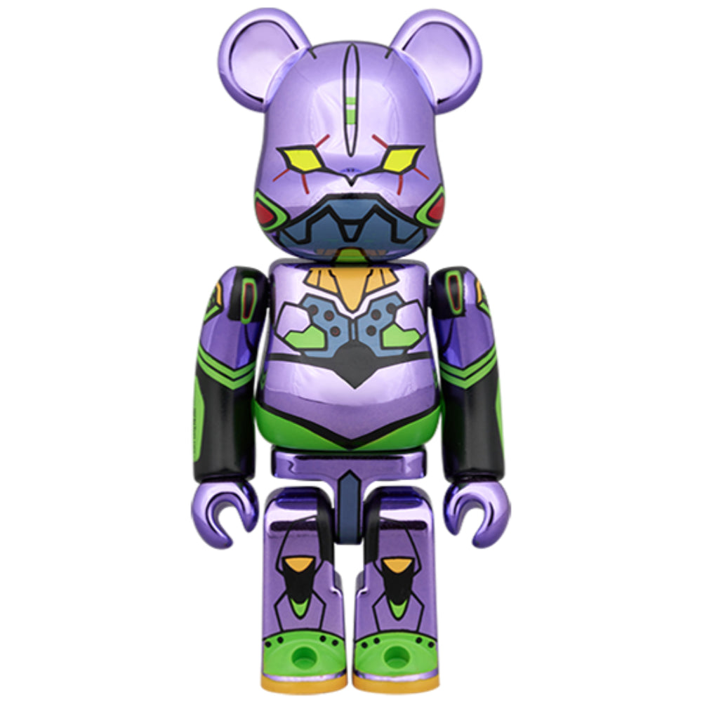 BE@RBRICK 100% EVA 初號機 & 13號機Metallic Ver. 2PCS Set