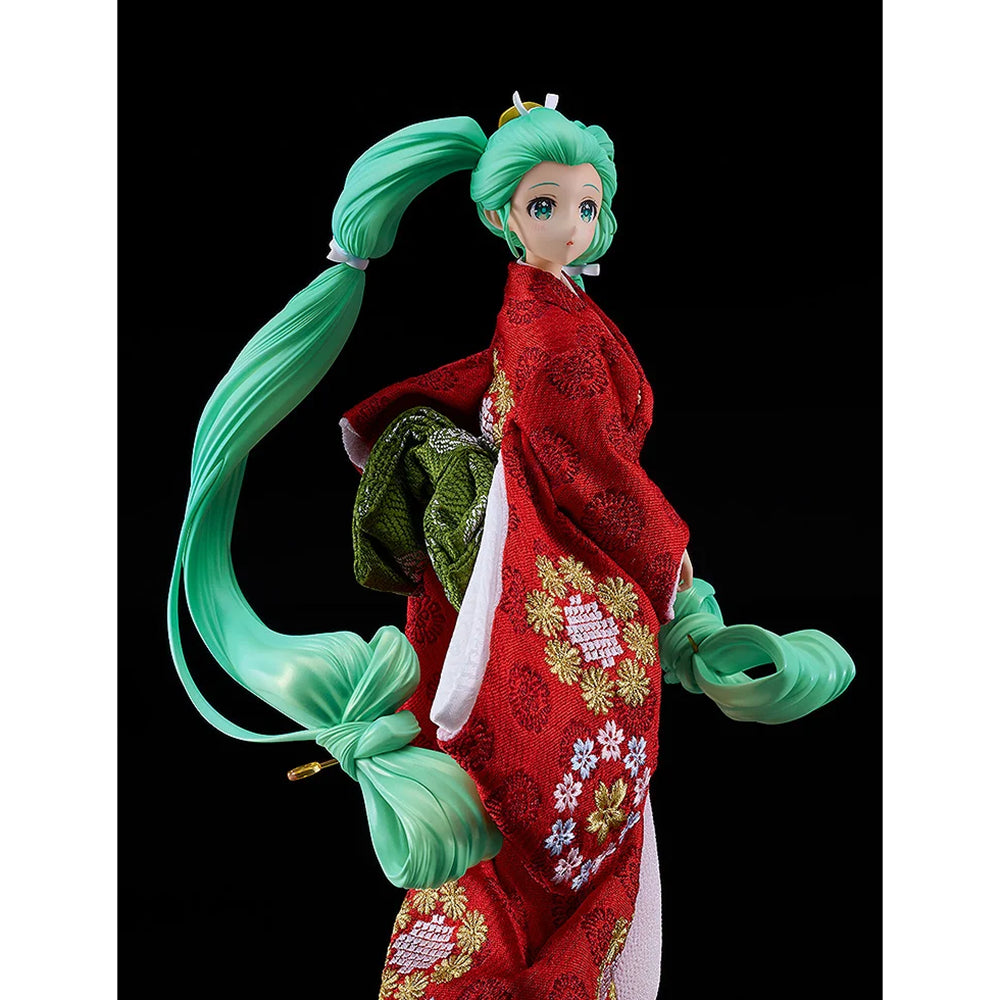 初音未來 回眸美人未來Ver. -久月聯名日本人偶-(附專用玻璃盒) (1/7比例模型)