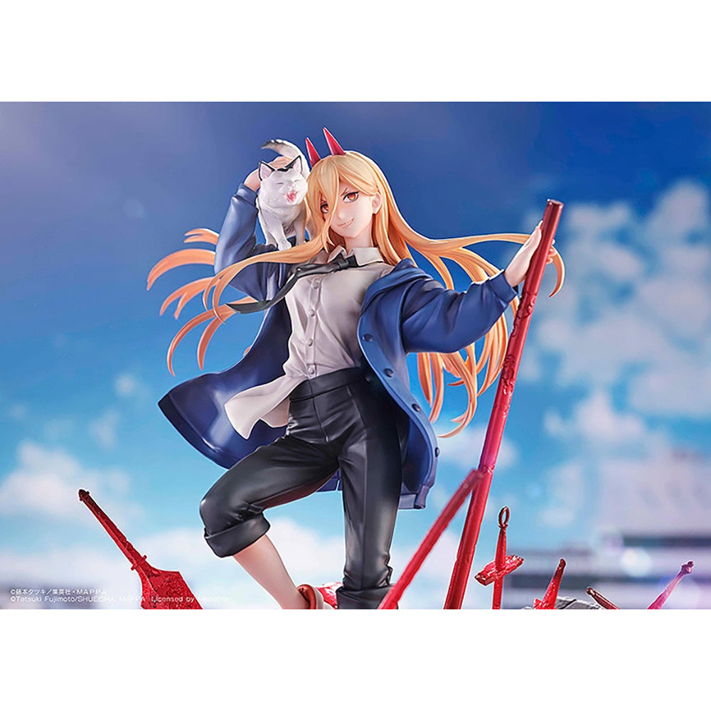 鏈鋸人  帕瓦＆喵子 (1/7比例模型)