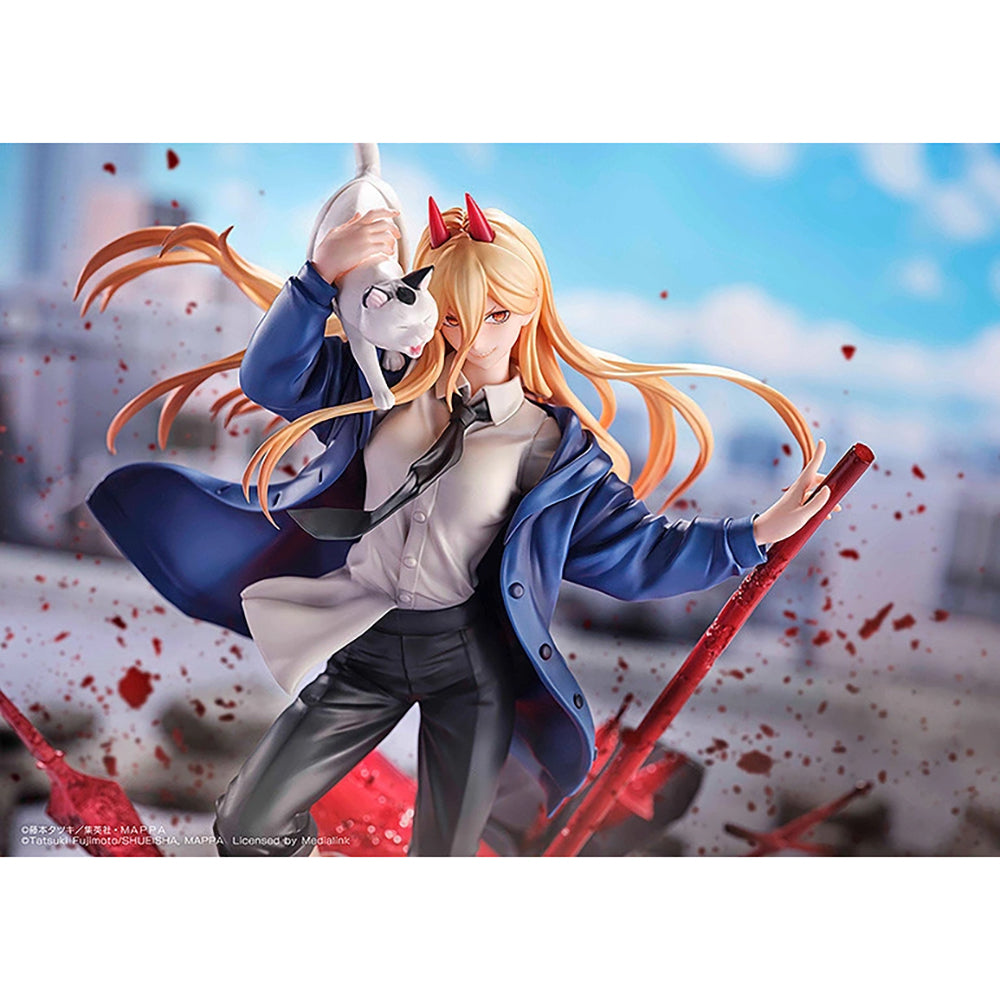 鏈鋸人  帕瓦＆喵子 (1/7比例模型)