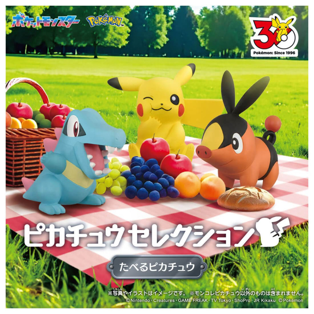 Pokemon寶可夢 30週年精選Moncolle公仔 進食中的皮卡丘