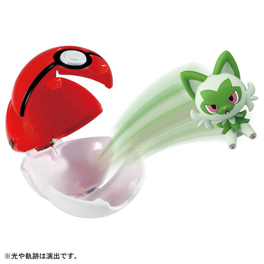 【現貨】Pokemon MC Figure Pokedel Z New Sprigatito Poke Ball
