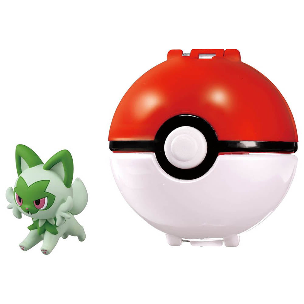 【現貨】Pokemon MC Figure Pokedel Z New Sprigatito Poke Ball