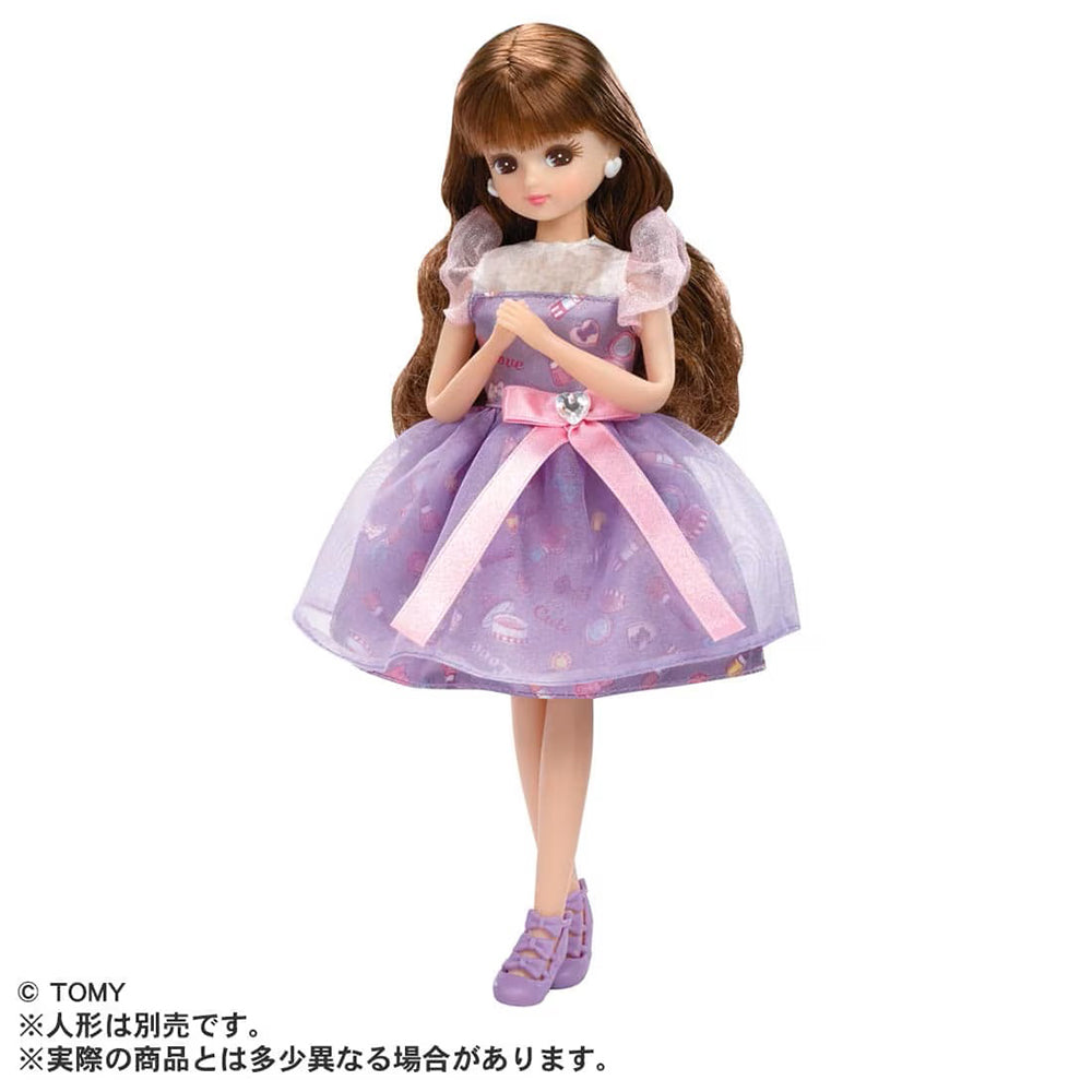 【現貨】Licca Dress LW-03 My First Dress Cosmetic Purple