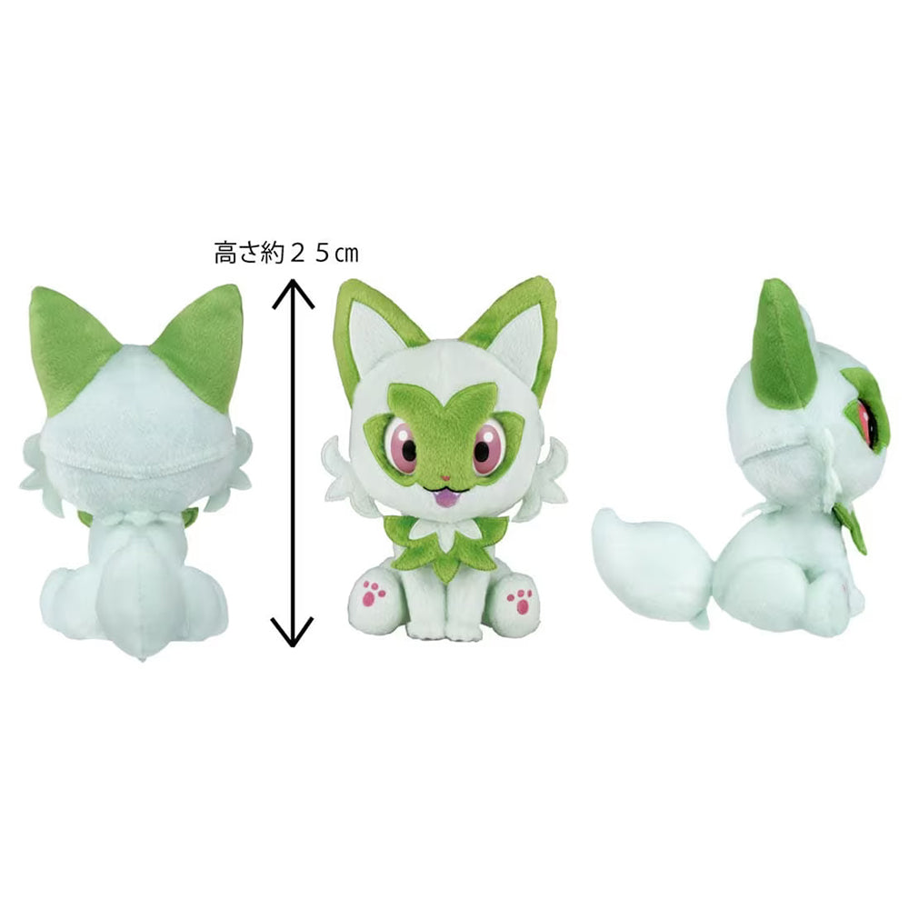【現貨】Pokemon Plush-Stroking and Staring Snapping Sprigatito