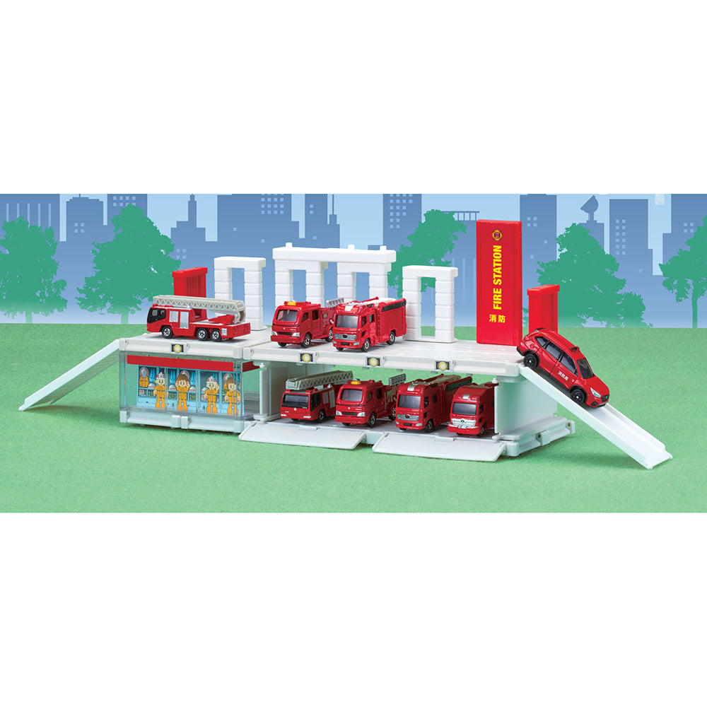 【現貨】Tomica World Tomica Fire Fighter Station