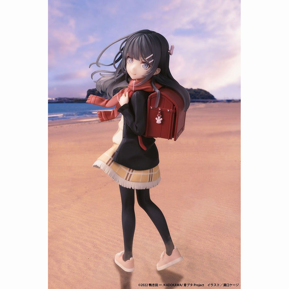 櫻島麻衣 高中畢業ver. ＆ 紅書包女孩(1/7比例模型)