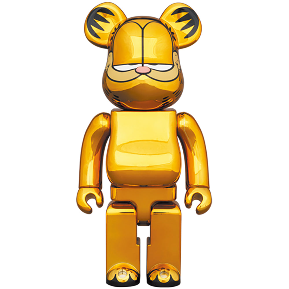 【現貨】BE@RBRICK GARFIELD GOLD CHROME Ver. 100％ & 400％