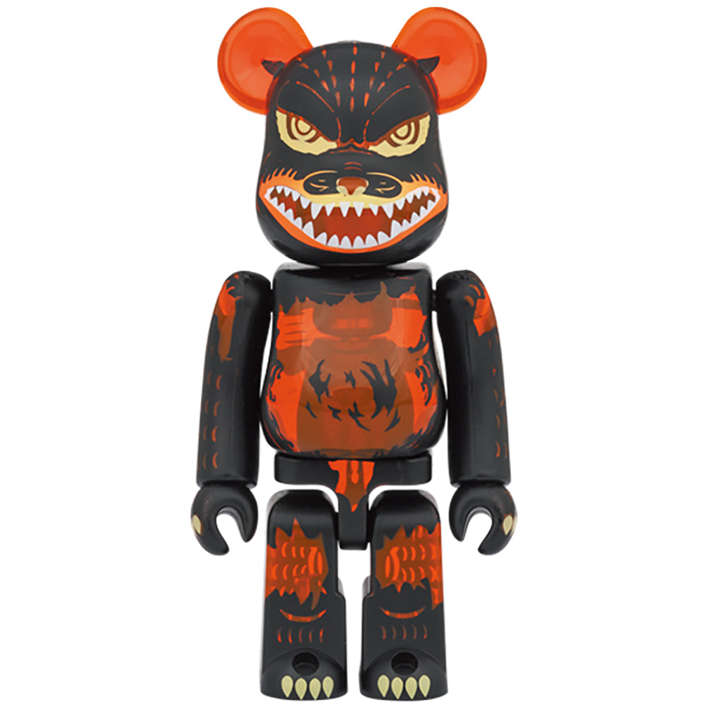 【現貨】BE@RBRICK Godzilla VS Destroyer version Godzilla (Meltdown: Clear Orange Ver.) 100% & 400%