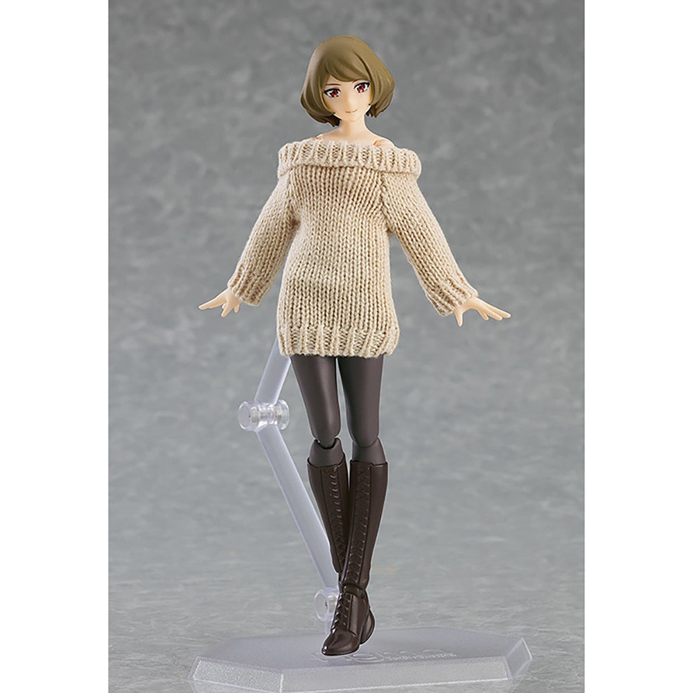 figma 女性body (Chiaki) with 露肩毛衣連身裙