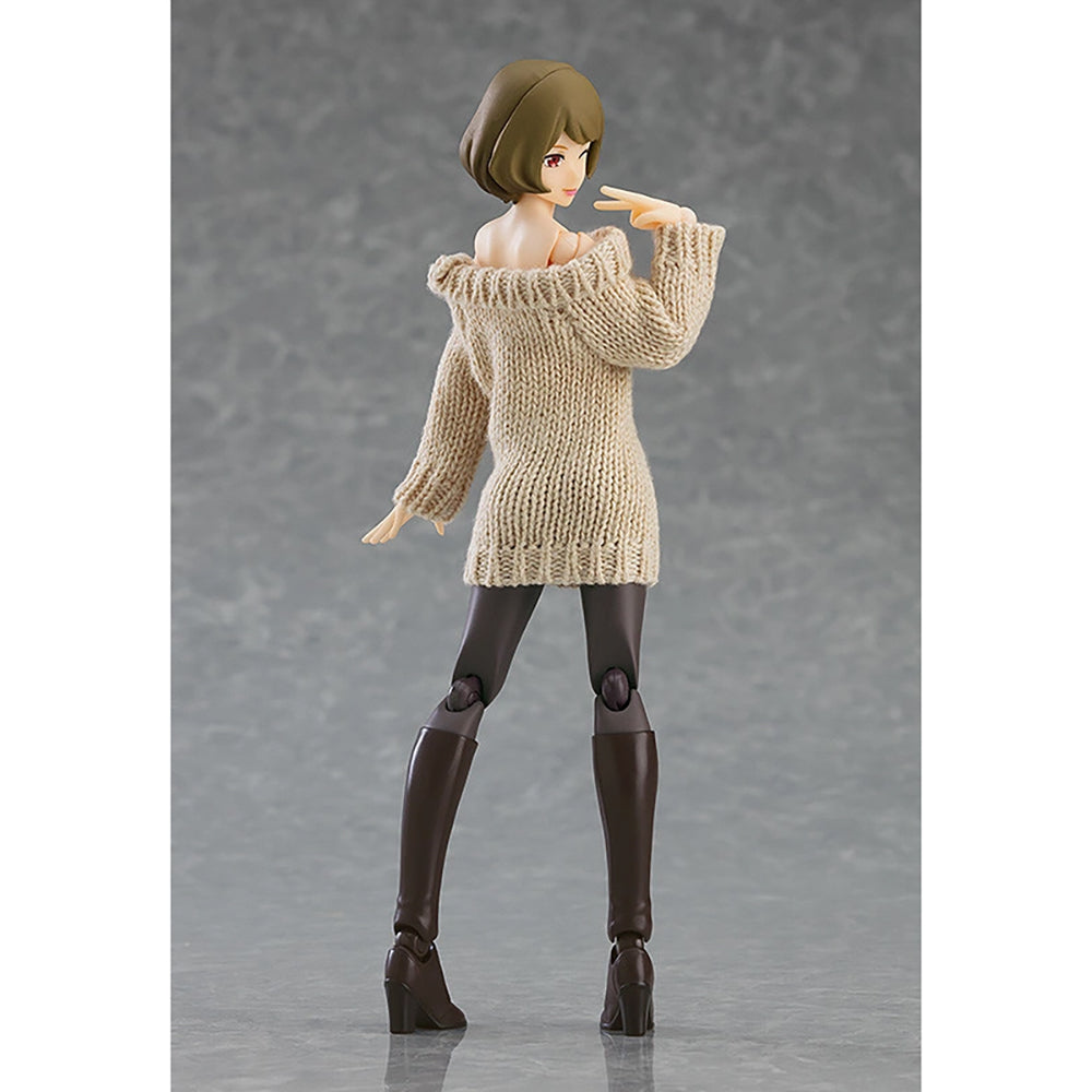 figma 女性body (Chiaki) with 露肩毛衣連身裙