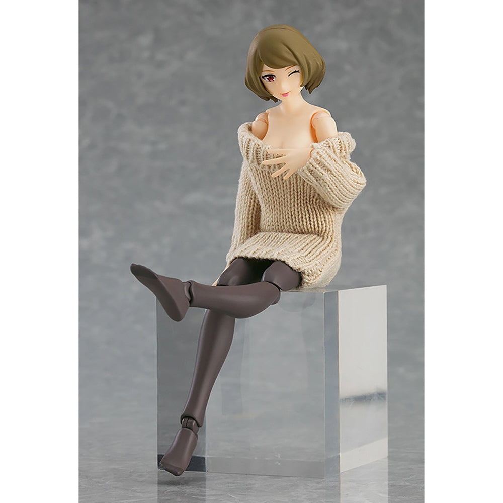 figma 女性body (Chiaki) with 露肩毛衣連身裙
