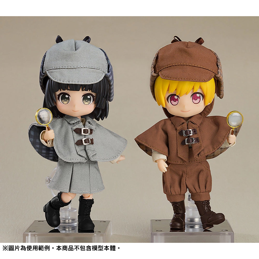 黏土娃 服裝套組 偵探: Boy (棕色)