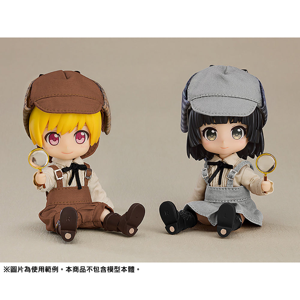 黏土娃 服裝套組 偵探: Girl (灰色)